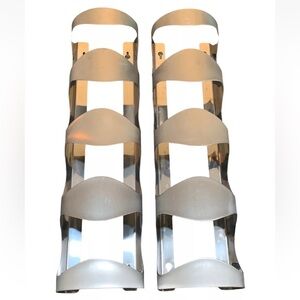 IKEA VURM 4 Bottle Wine Rack Stainless Steel Wall Mount Holder Set of 2